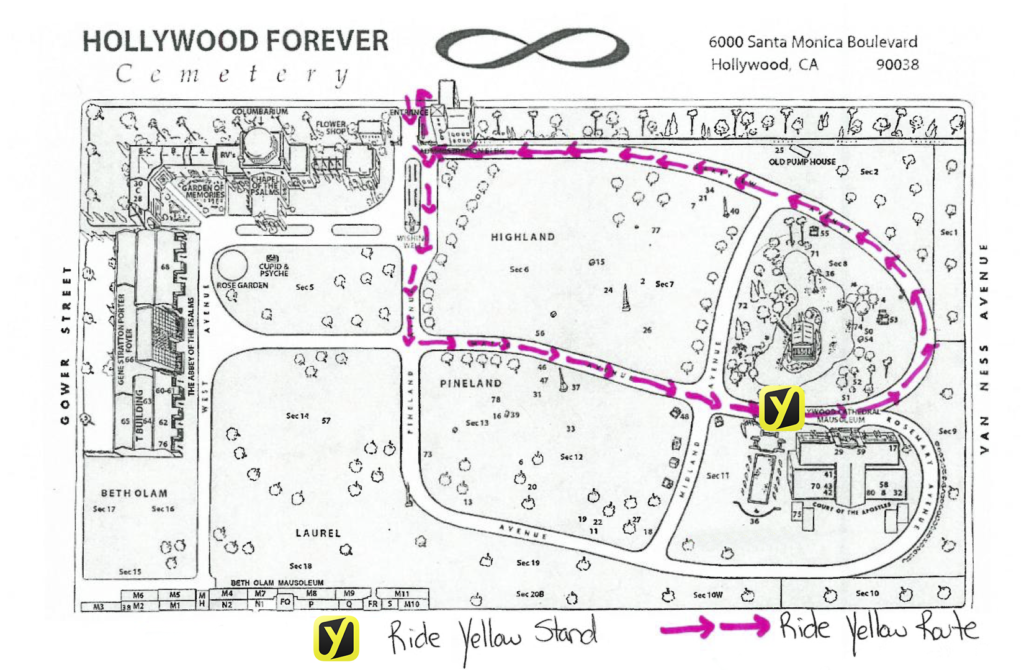 Hollywood Forever Out Under The Stars Map